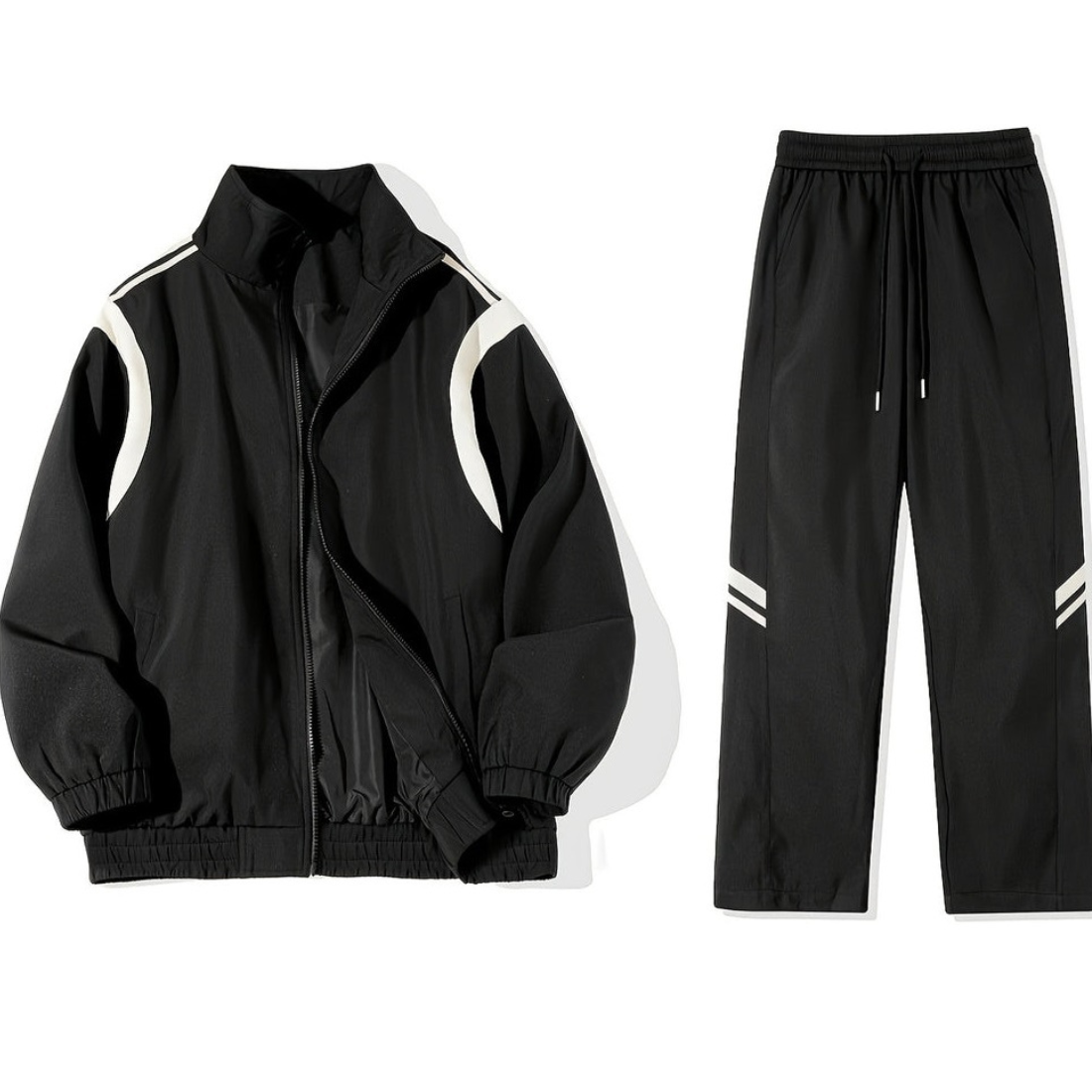 Men's Tracksuit | Windbreaker & Joggers | Color Block | Spring & Autumn