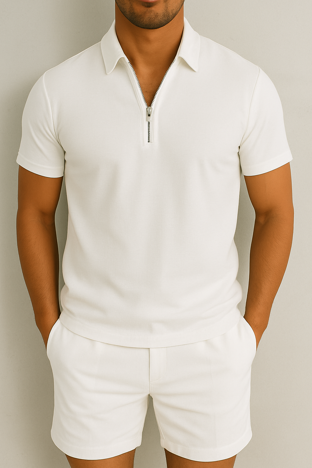Men's Summer Set | Polo & Shorts | Groomed Fit & Comfort | Casual Chic