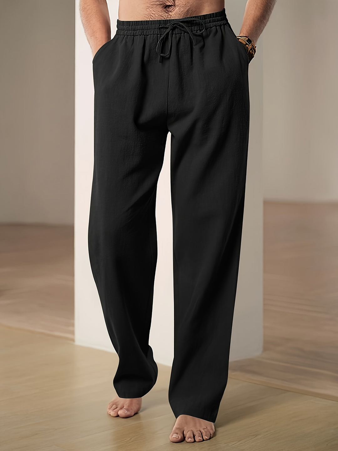 Men's casual linen trousers with breathable comfort and timeless style | Teun