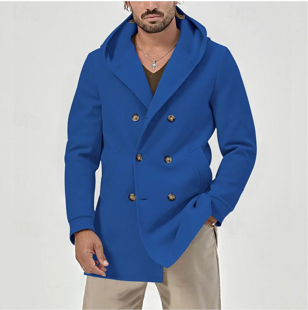 Elegant and soft mackintosh for men with timeless warmth and chic style | Nathan