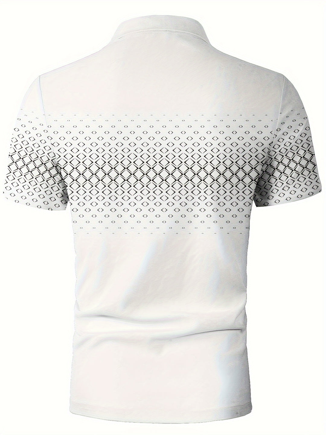 Men's Polo Shirt | Black Diamond Print | Casual & Comfortable | Stretch Fabric