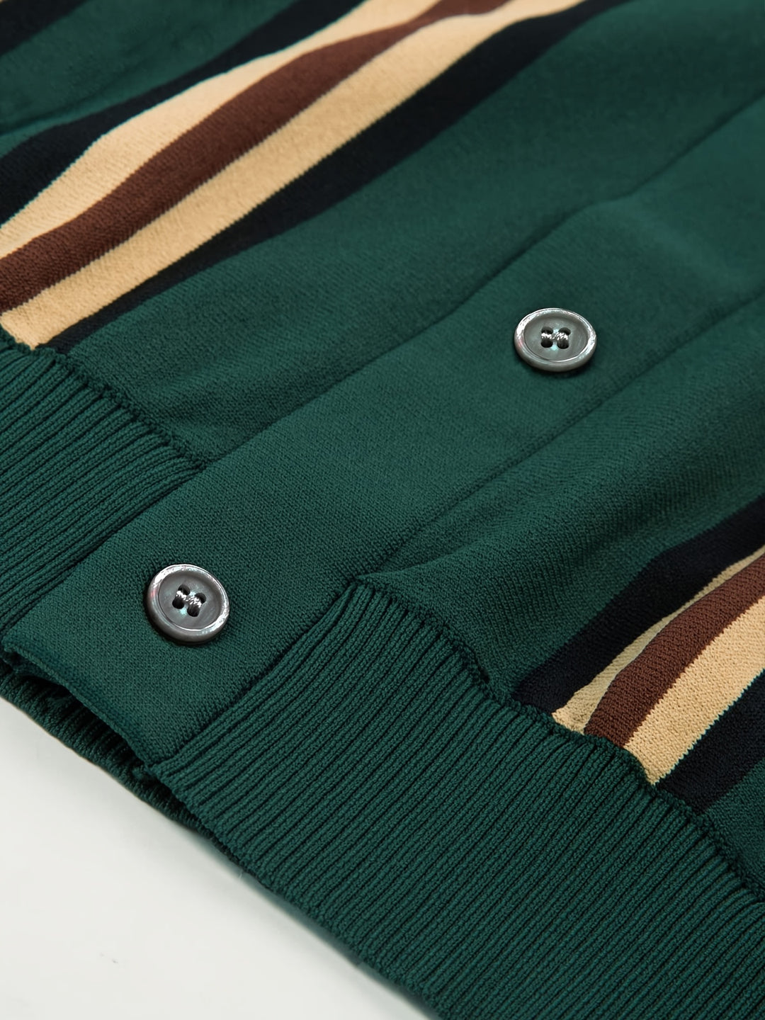 Men's Polo Shirt | Vintage Striped | Slim Fit & Stretch | Casual & Golf