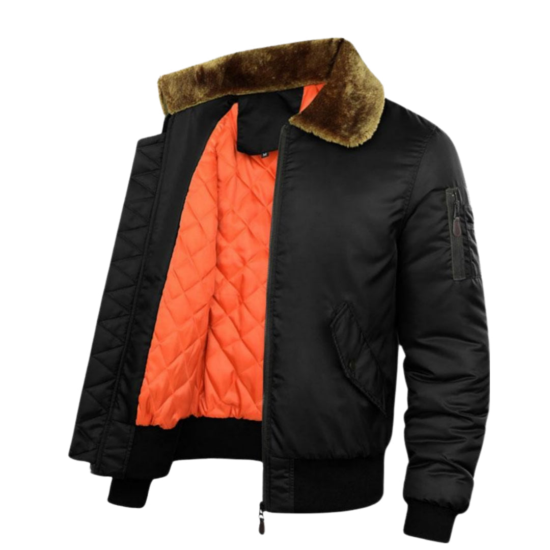 Elegant and trendy men's bomber jacket with effortless style and ultimate warmth | Mats