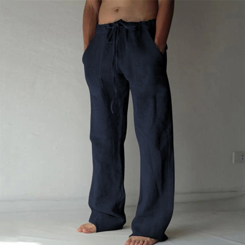 Soft linen leisure trousers for men with ultimate comfort and summer elegance | Mats