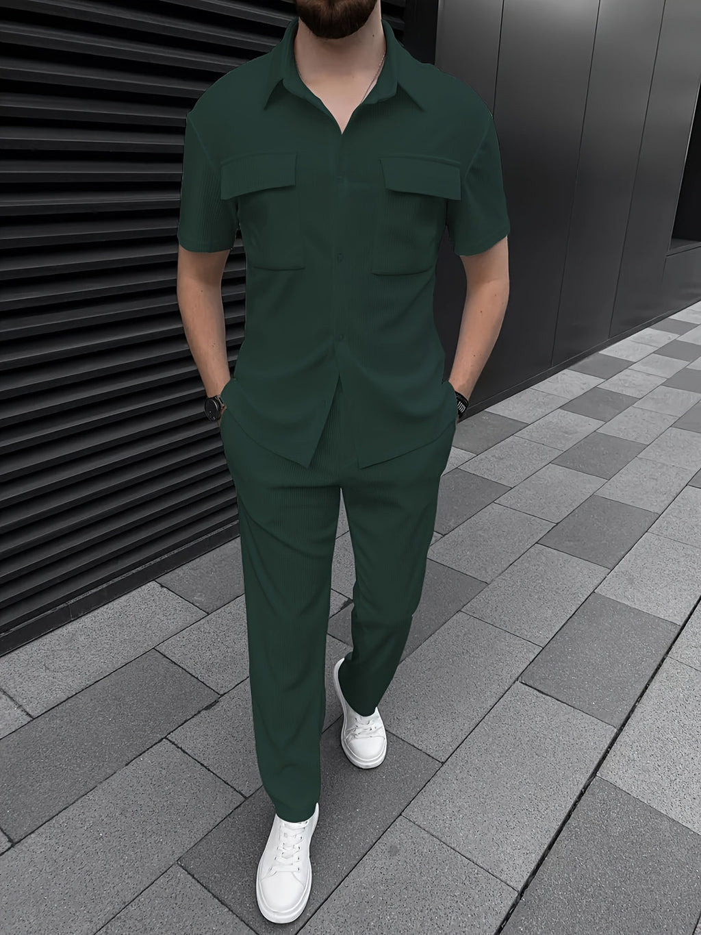 Corduroy Set | Refined & Trendy | Button-Up Shirt & Tailored Trousers | Men's