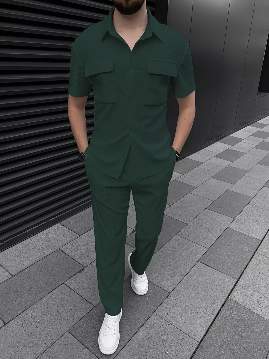 Corduroy Set | Refined & Trendy | Button-Up Shirt & Tailored Trousers | Men's