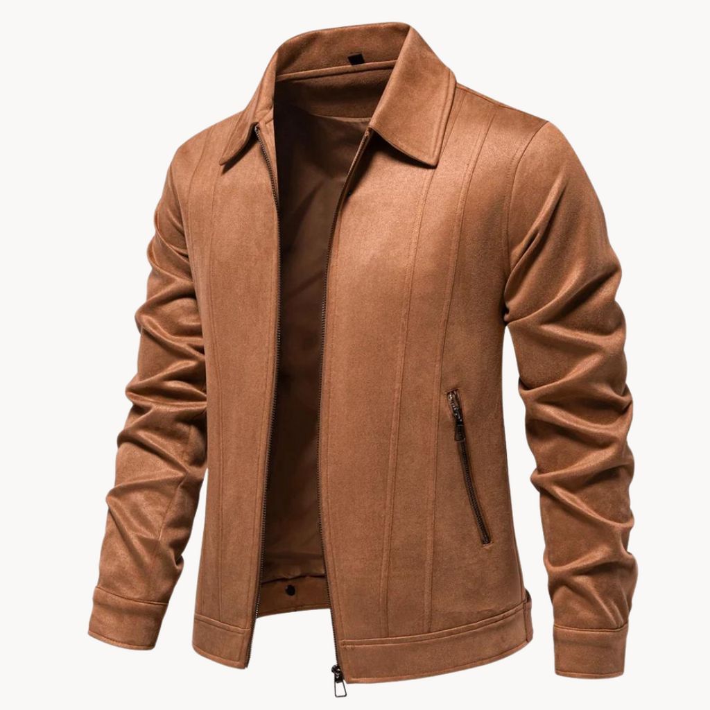 Luxury suede jacket for men with refined style and unmatched sophistication | Maik