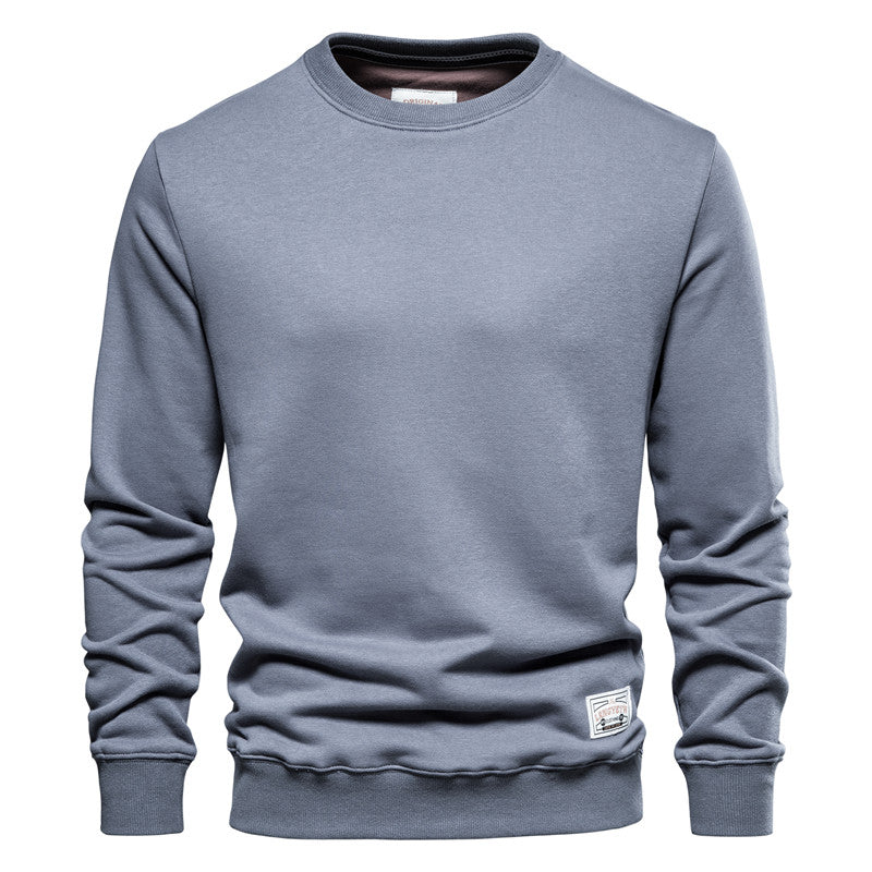 Men's - Casual Crew Neck Sweatshirt - Polyester -  Sporty Polyester Style