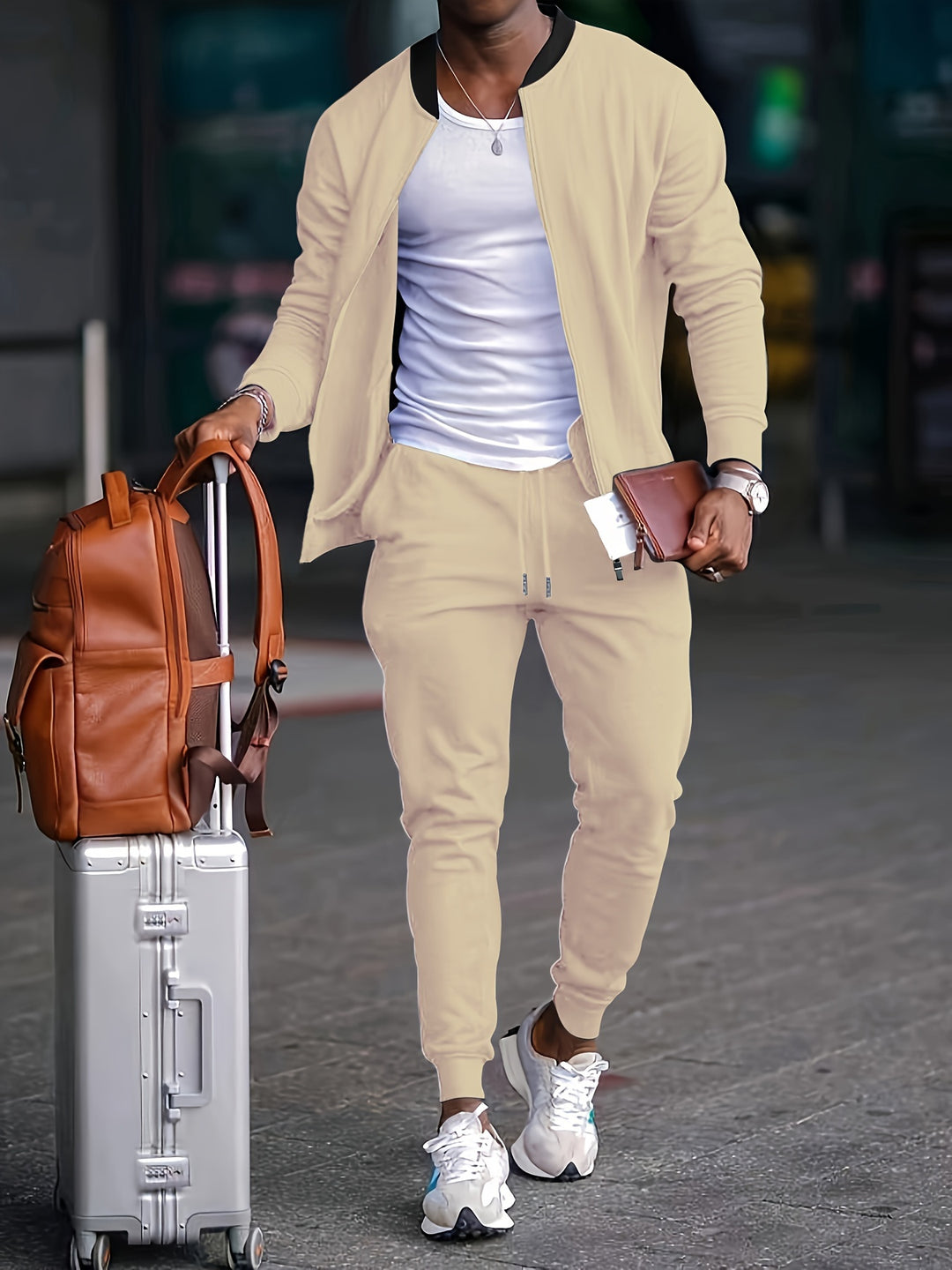 Men's Sporty Suit | Casual & Fashionable | Comfortable Fit | Solid Colour