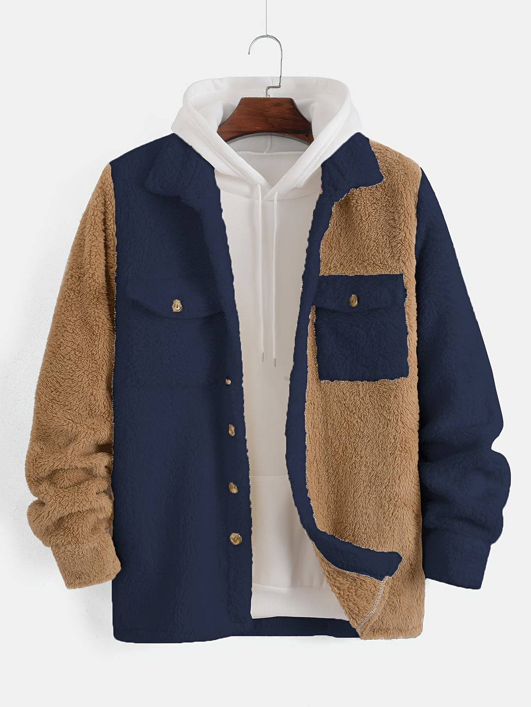 Classic wool fleece jacket with button closure for ultimate warmth and style | Roel