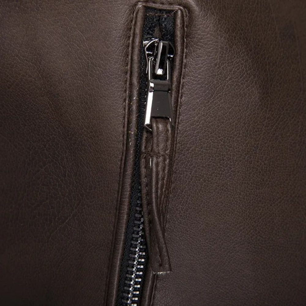 Classic Men's Biker Jacket with bold design and first-class craftsmanship | Thomas