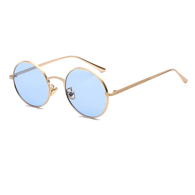 Sunglasses Men's | Round Metal Frame | Vintage Retro Look | Classic Design