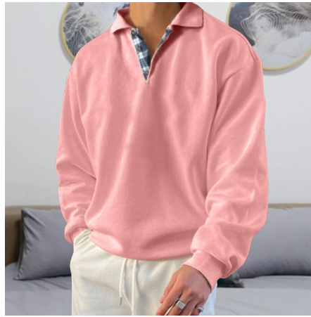 Cozy men's long-sleeved shirt for casual elegance and relaxed style | Thijn