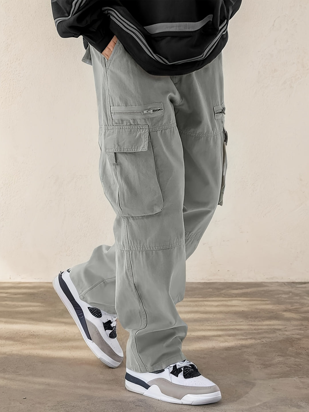 Men's Cargo Trousers | Drawstring & Flap Pockets | Comfortable & Durable | Streetwear