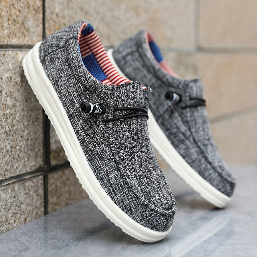 Men's Slip-On Shoes | Lightweight Canvas | Comfortable & Casual | Spring