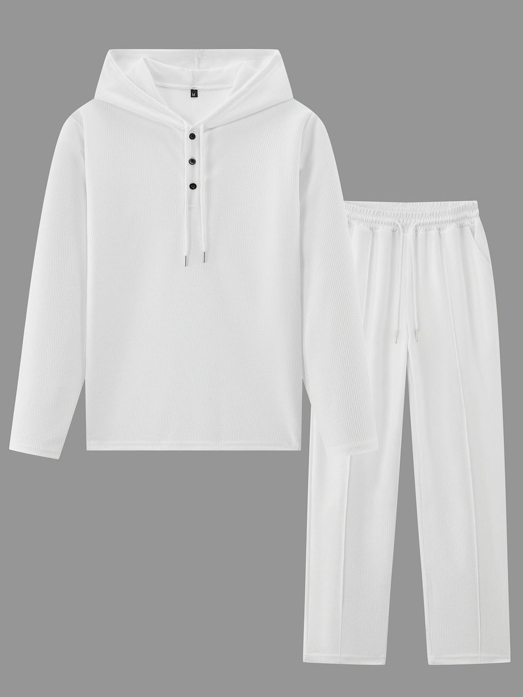 Men's Two-piece Set | Hooded Sweatshirt & Drawstring Trousers | Casual & Comfortable | Spring