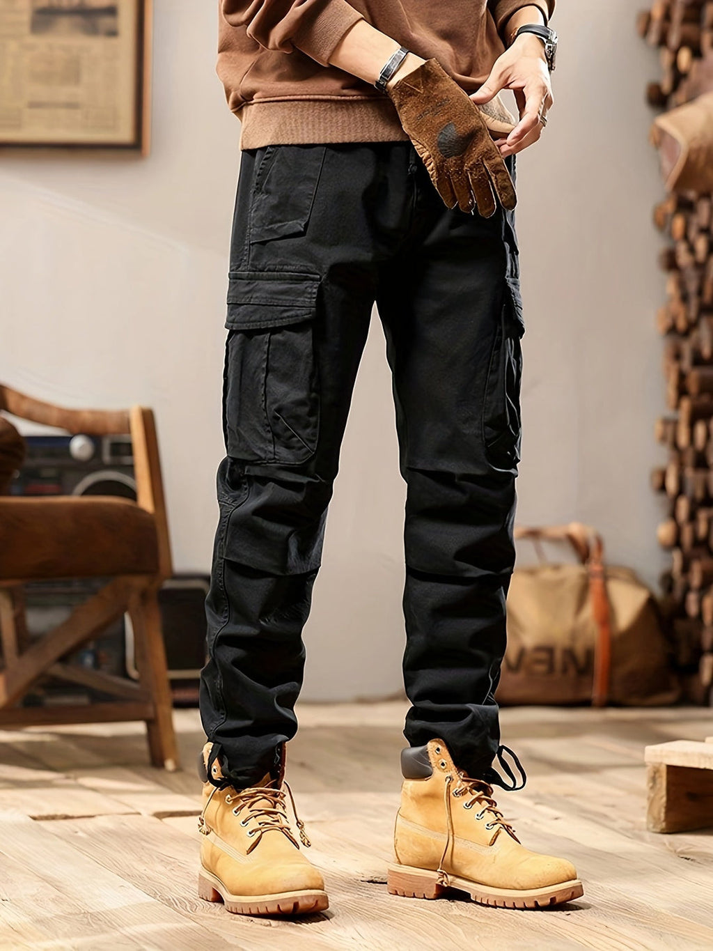 Durable Cargo Trousers for Men with Functional Pockets and Relaxed Fit | Mick