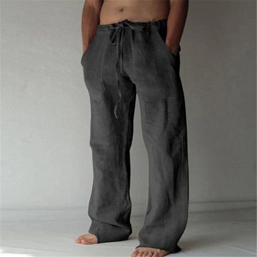 Soft linen leisure trousers for men with ultimate comfort and summer elegance | Mats