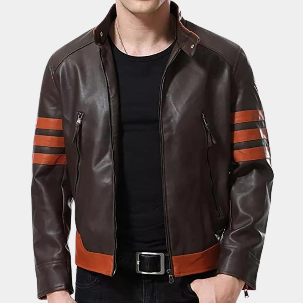 Classic Men's Biker Jacket with bold design and first-class craftsmanship | Thomas
