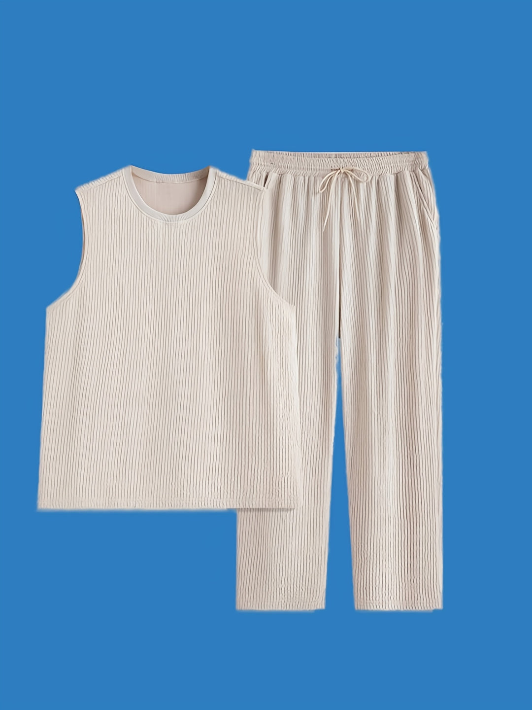Sleeveless Top & Trousers | Modern & Stylish | Casual Sportswear Men's Set
