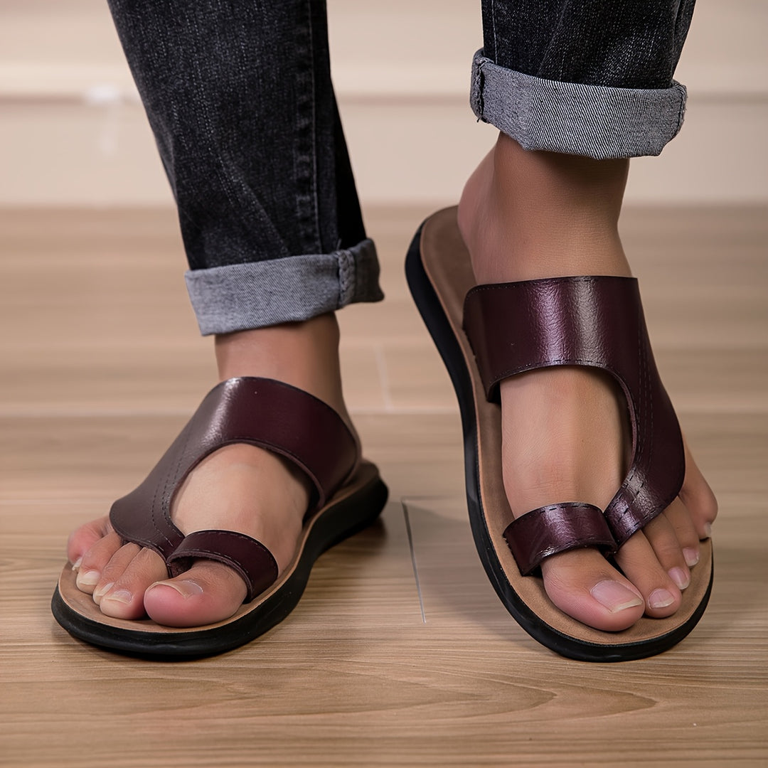 Men's Slippers | Anti-slip & Lightweight | Comfortable Thick Sole | PU & Rubber