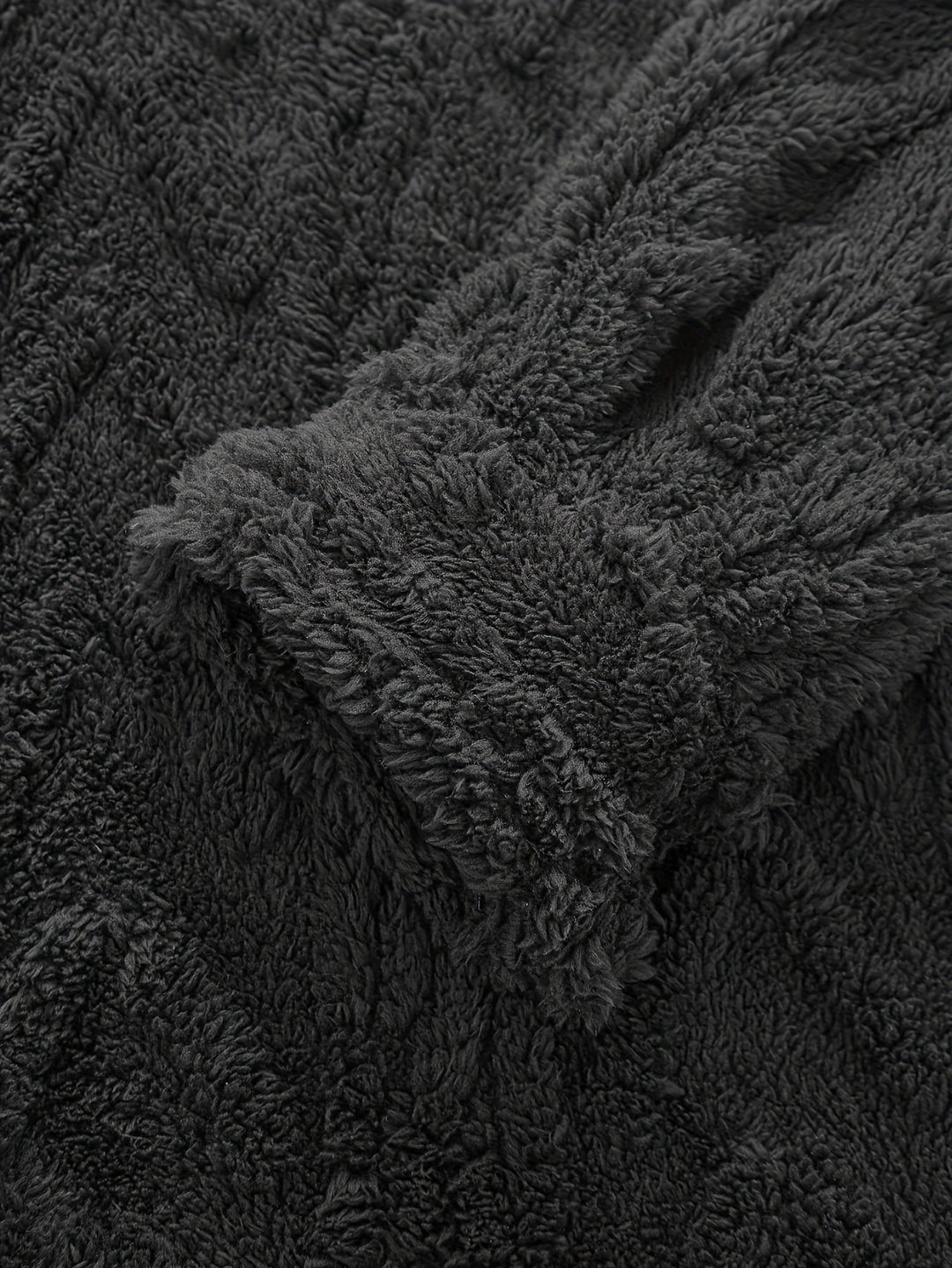 Cozy men's jacket | Warm & Stylish | Double-sided Plush Fleece | Hood & Button