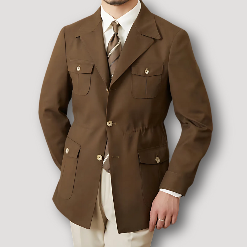 Elegant Vintage overcoat for men with prestigious old-money charm and elegance | Alexander