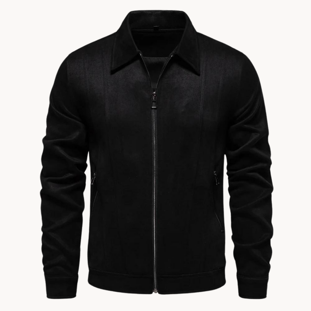 Luxury suede jacket for men with refined style and unmatched sophistication | Maik