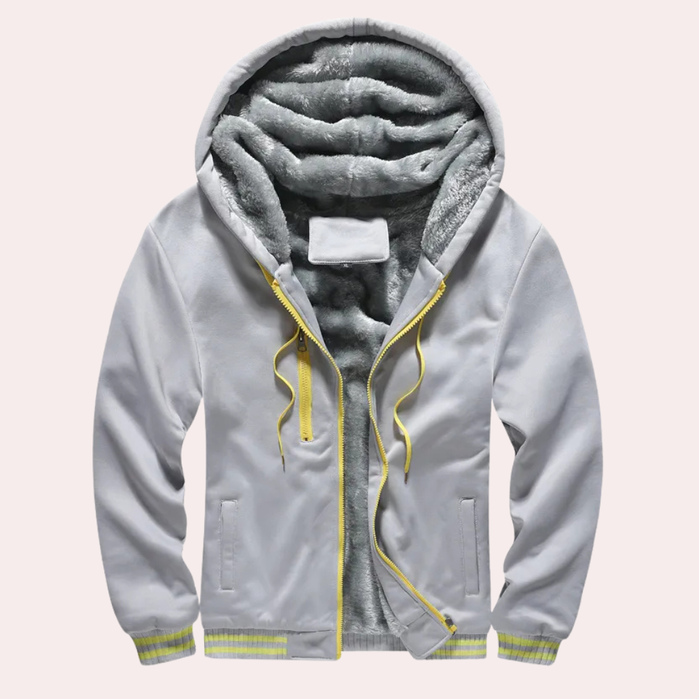 Luxury and Warm Winter Jacket for Men with Fleece Hood and Premium Comfort | Roel