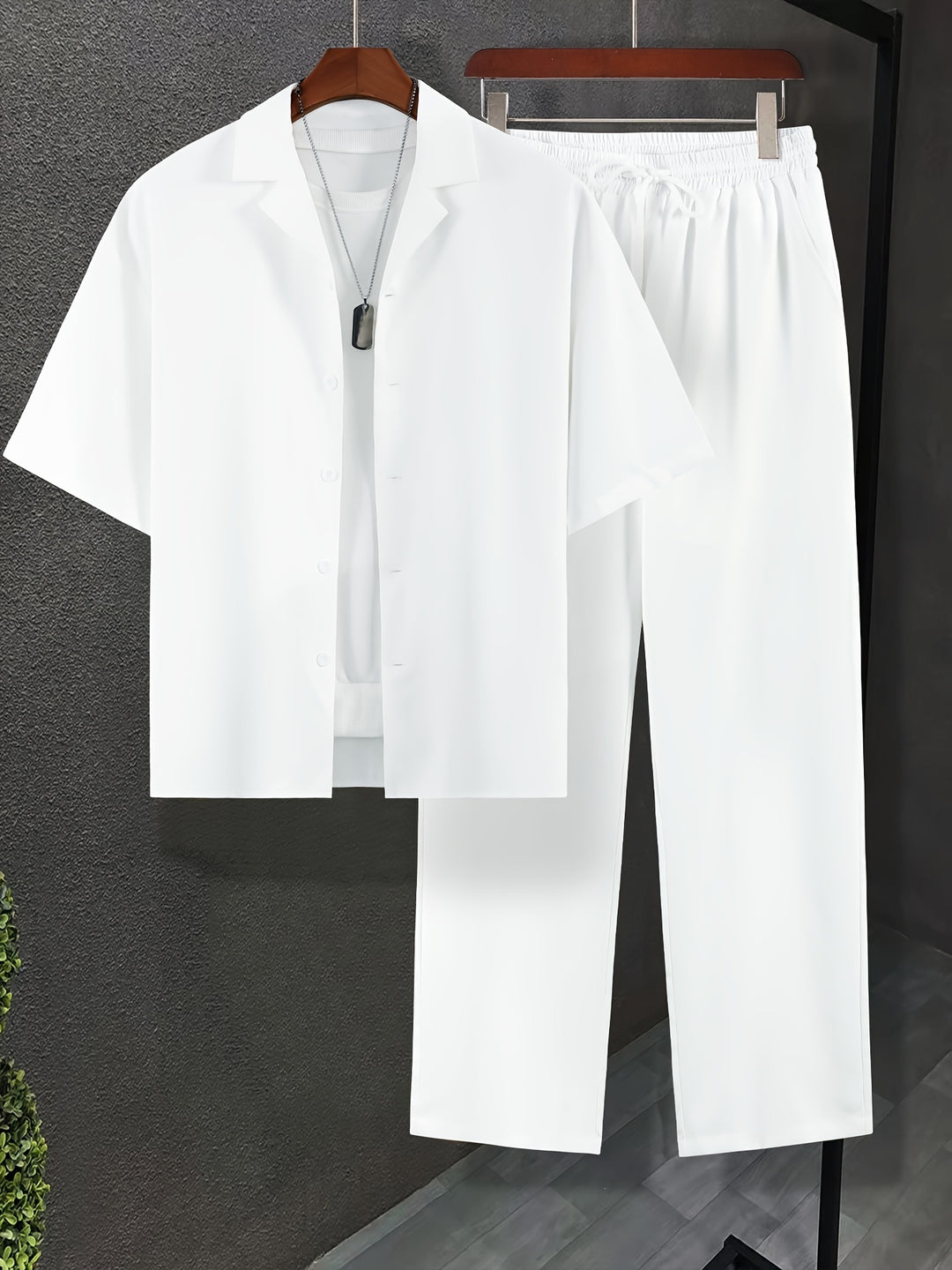 Men's Summer Set | Loose-fitting Lapel Shirt & Pants | Trendy & Versatile