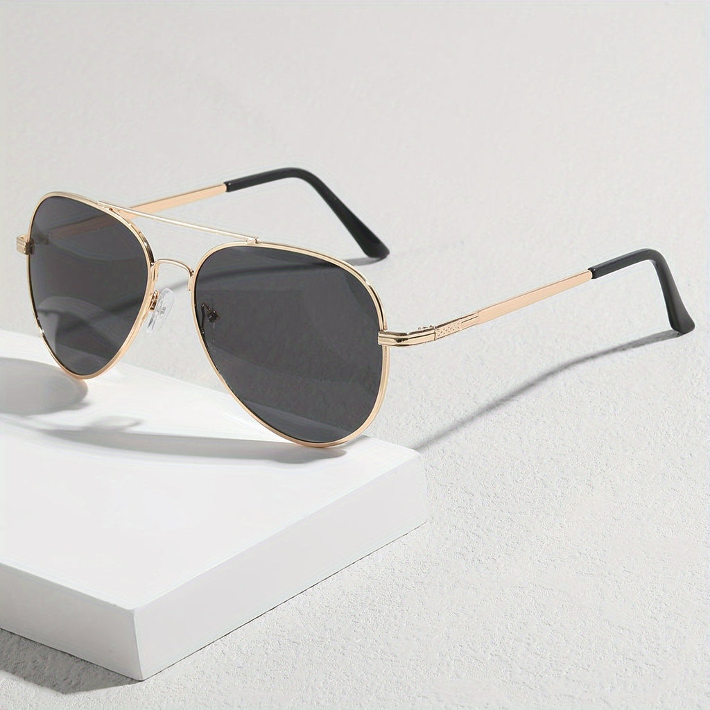 Advanced aviator sunglasses for men with metal frame and PC lenses | Fabian