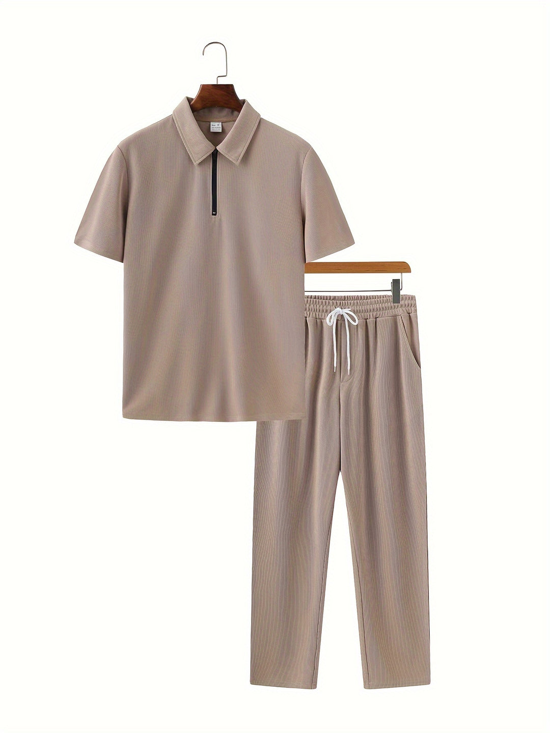 Men's Two-piece Set | Short-Sleeve Shirt & Pants | Casual & Comfortable