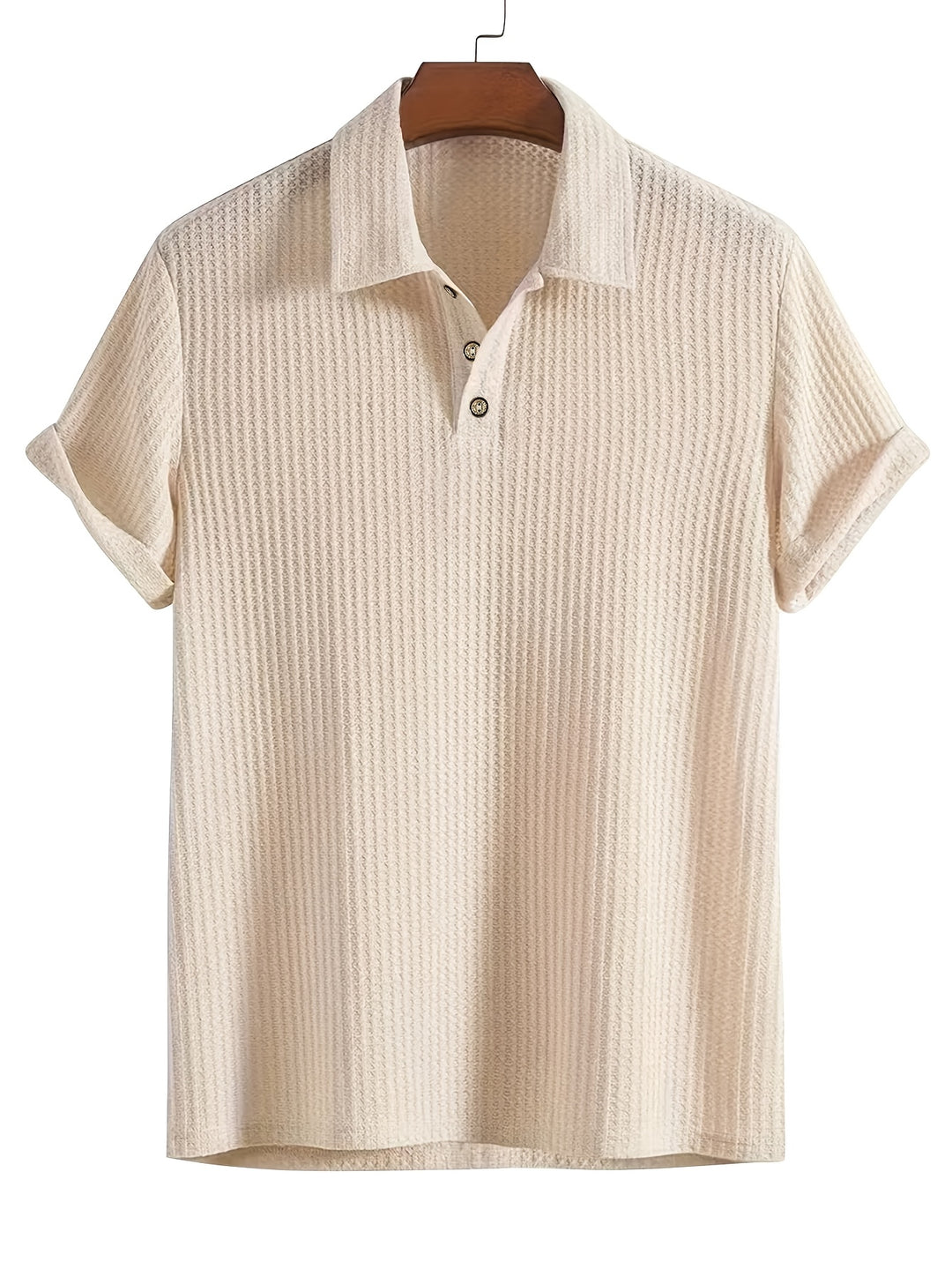 Men's Ribbed Shirt | Soft & Breathable | Stretch & Short Sleeves