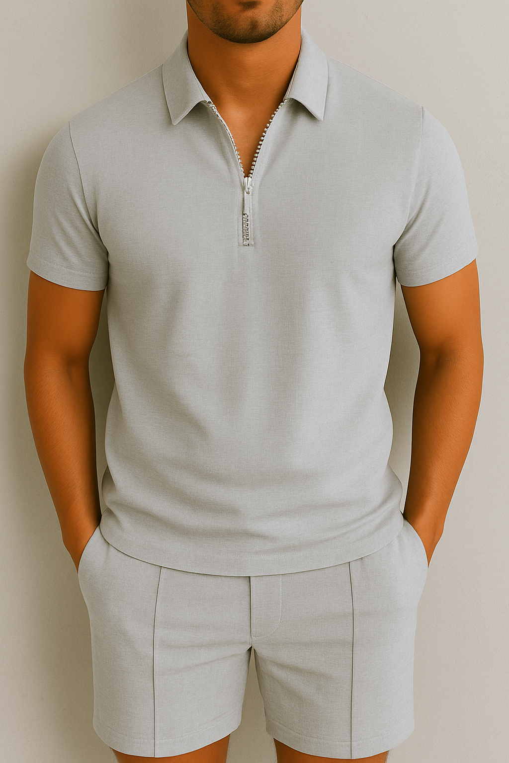 Men's Summer Set | Polo & Shorts | Groomed Fit & Comfort | Casual Chic