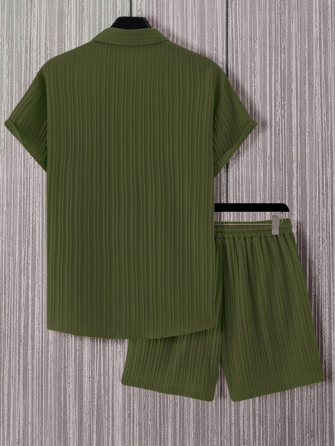 Men's Summer Set | Lapel Shirt & Shorts | Casual & Sporty