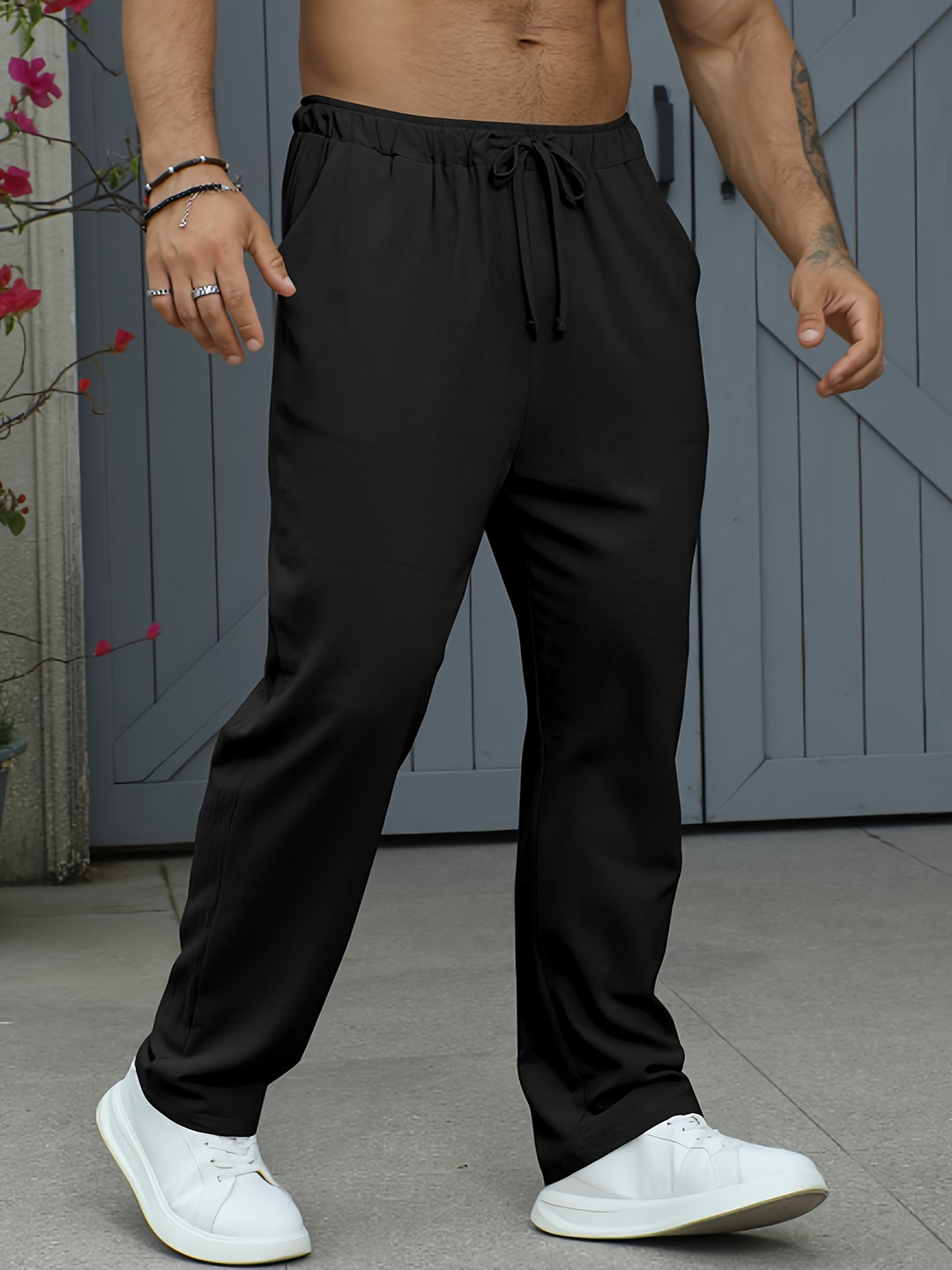 Men's sweatpants | Lightweight Linen-Cotton | Breathable & Comfortable