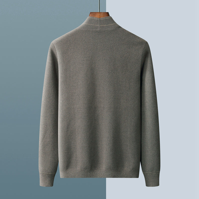 Beautiful wool coat with weave texture for style and lasting comfort | Pieter