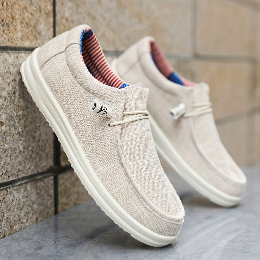 Men's Slip-On Shoes | Lightweight Canvas | Comfortable & Casual | Spring