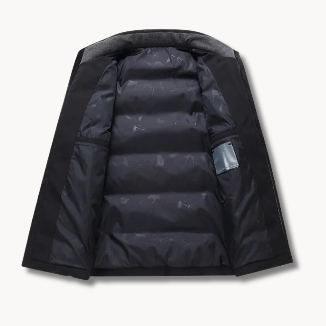 Cosy windproof quilted winter coat for ultimate warmth and exceptional comfort | Stijn