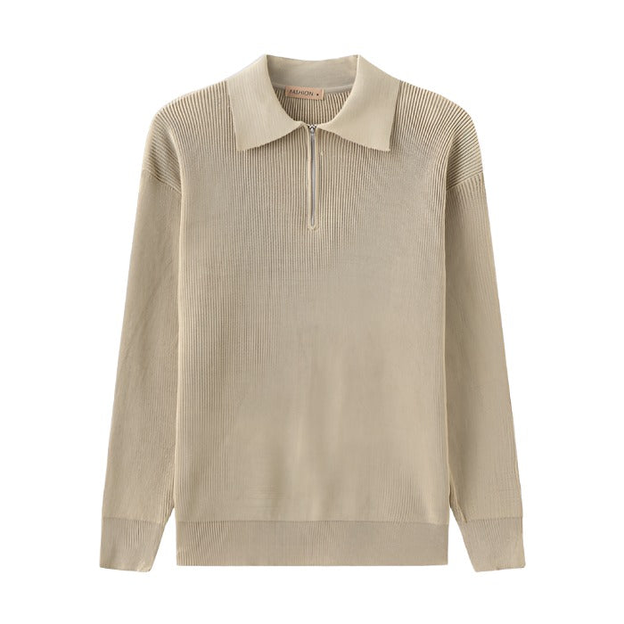 Elegant Half-Zip winter jumper for men with refined style and timeless warmth | Ezra
