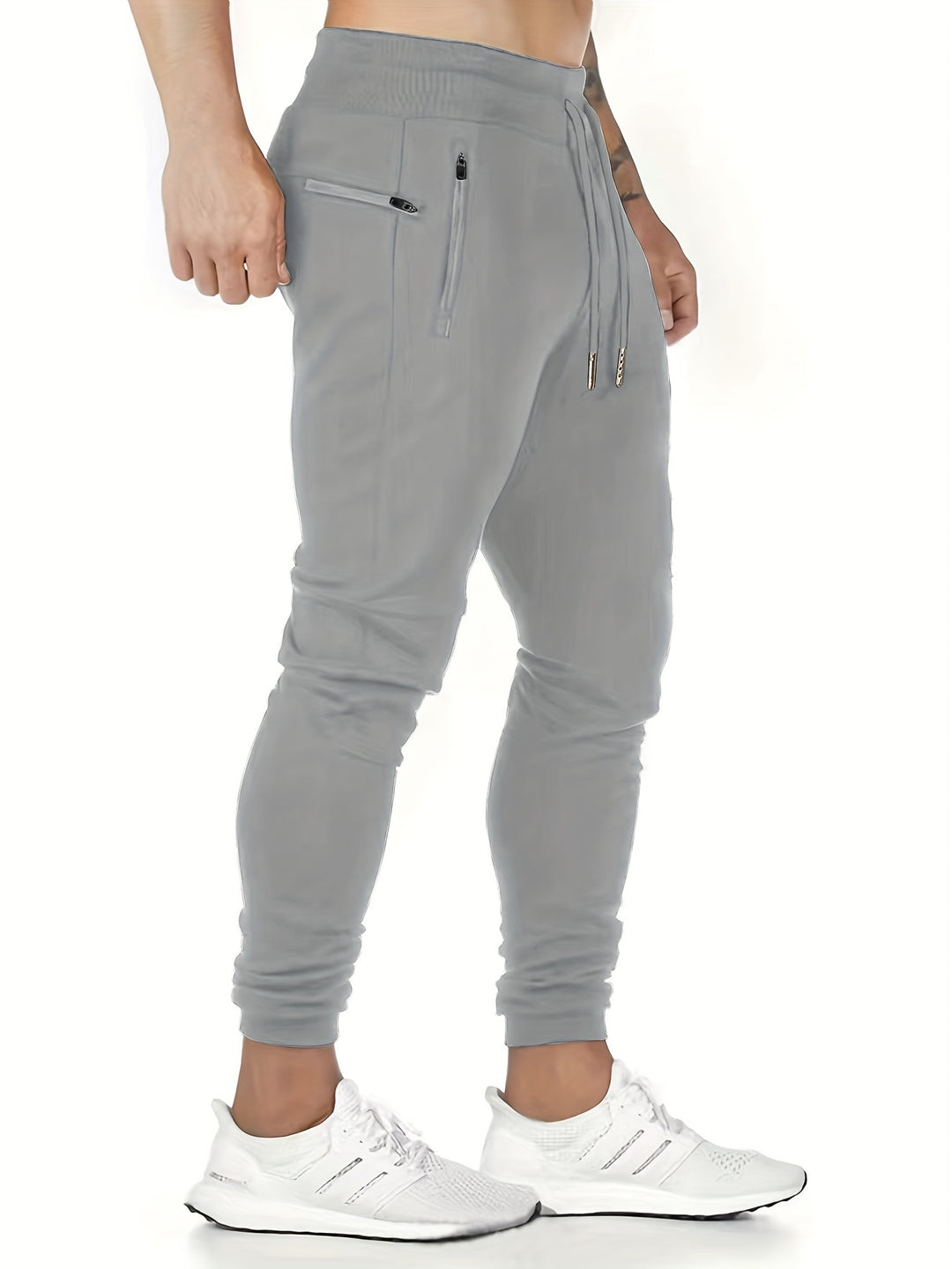 Men's sweatpants | Lightweight & Breathable | With Zip Pockets & Drawstring