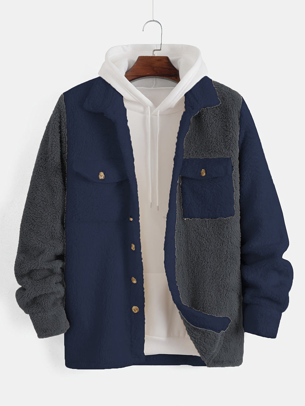 Classic wool fleece jacket with button closure for ultimate warmth and style | Roel