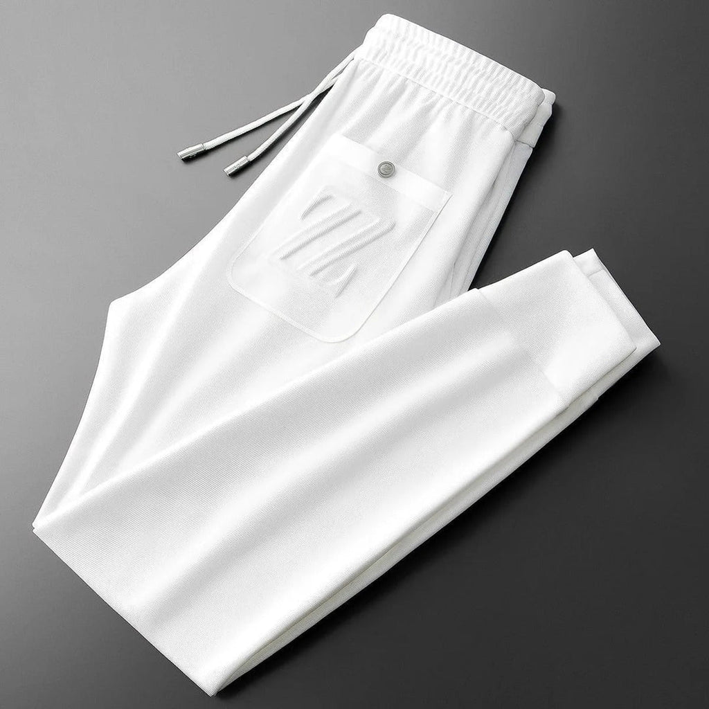 Luxury silk jogger trousers for men with ultimate comfort and effortless elegance | Xavi