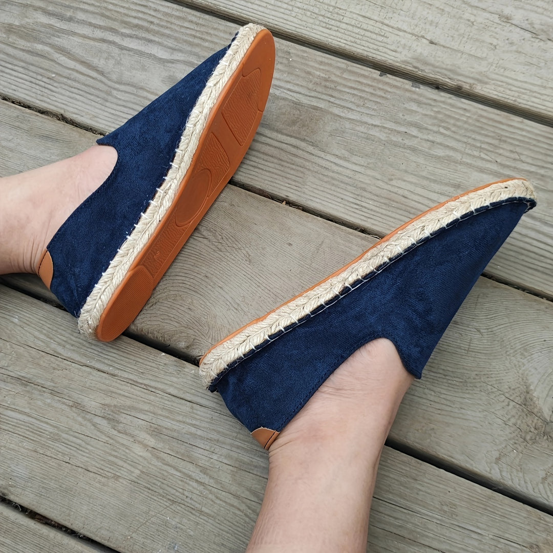 Men's Loafers | Breathable & Handmade | Linen Sole & Canvas | Casual Slip-On
