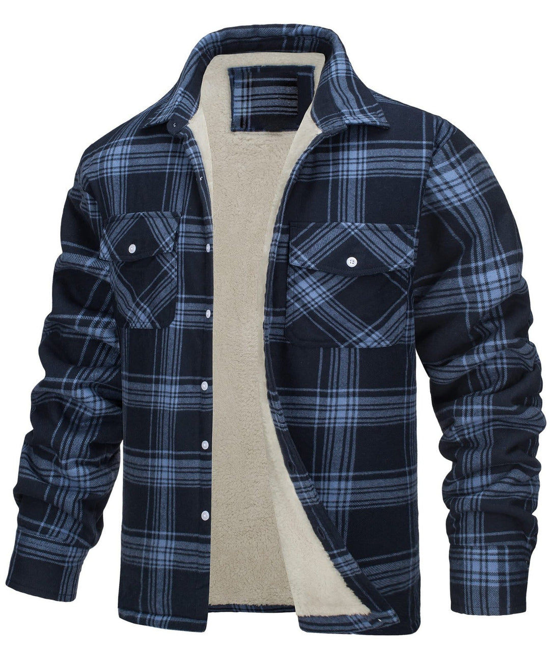 Checkered Shirt Jacket | Winter Warmth & Style | Fleece Lined