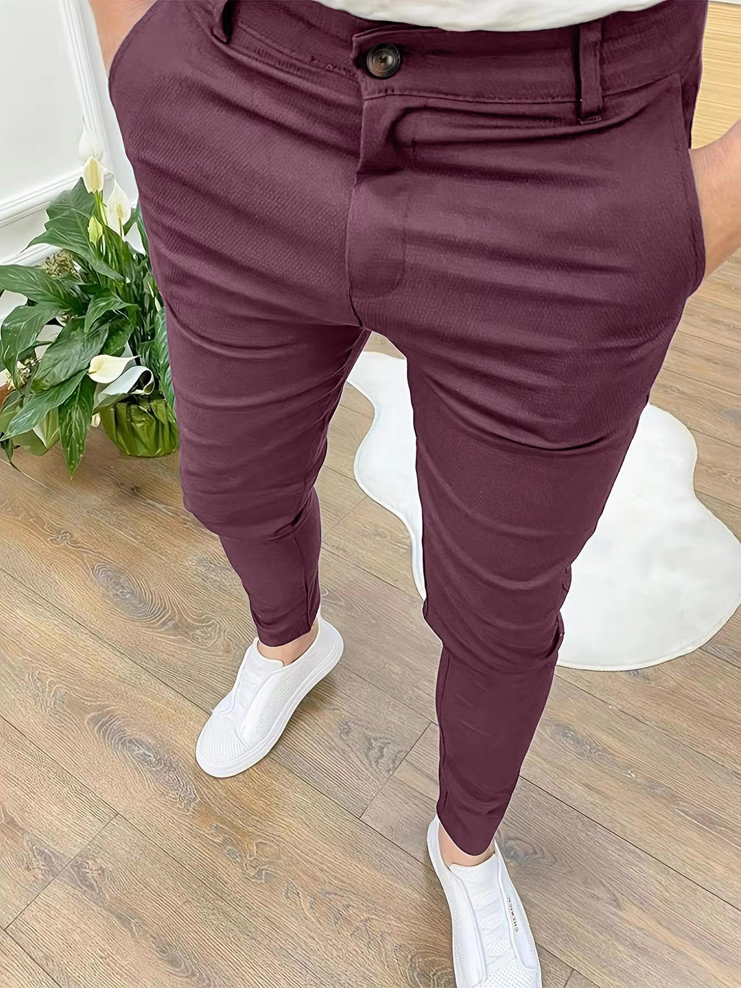 Stylish men's Slim Fit Trousers with timeless comfort and perfect fit | Jamie