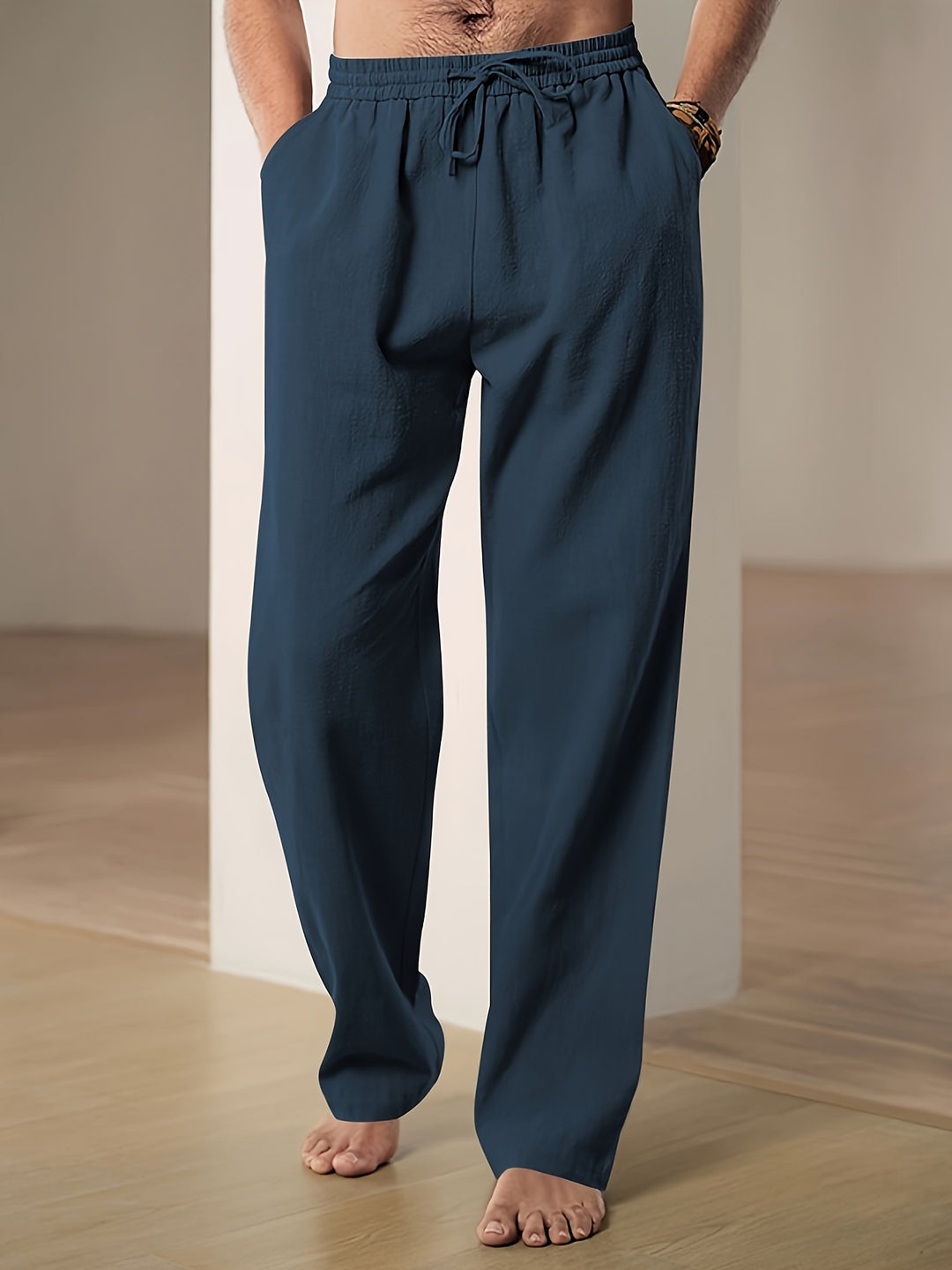Men's casual linen trousers with breathable comfort and timeless style | Teun