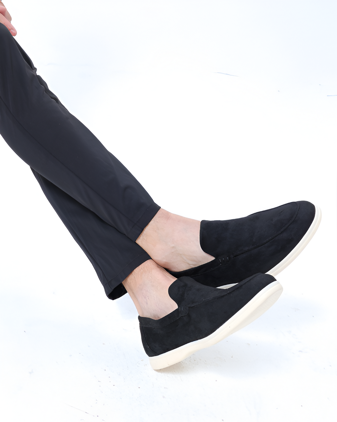 Men's Summer Set | Linen Shirt & Pants + Suede Loafers | Lightweight & Elegant