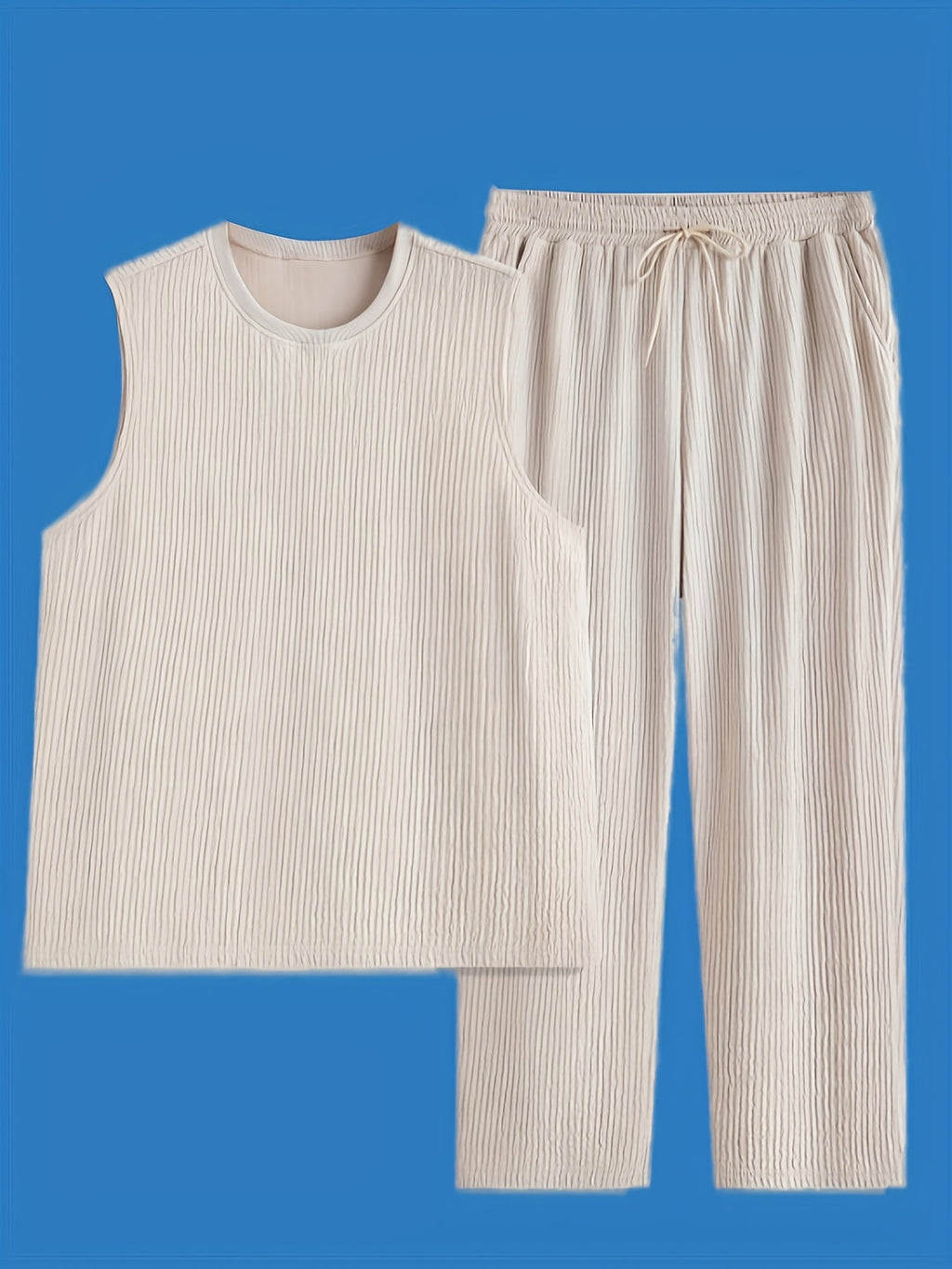 Sleeveless Top & Trousers | Modern & Stylish | Casual Sportswear Men's Set