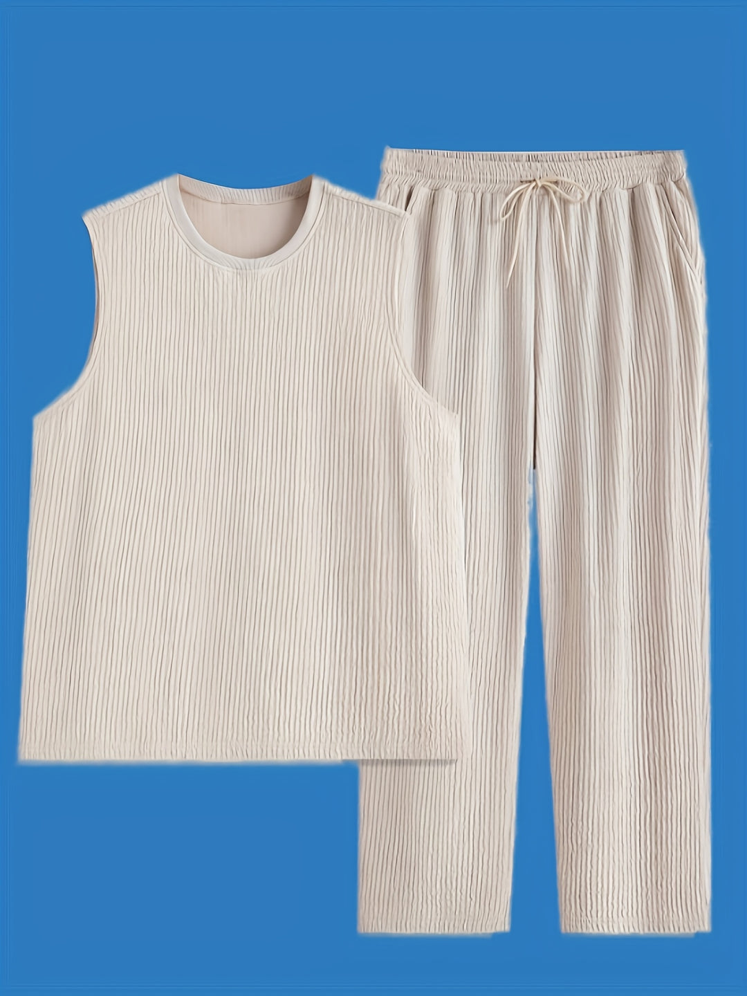 Sleeveless Top & Trousers | Modern & Stylish | Casual Sportswear Men's Set